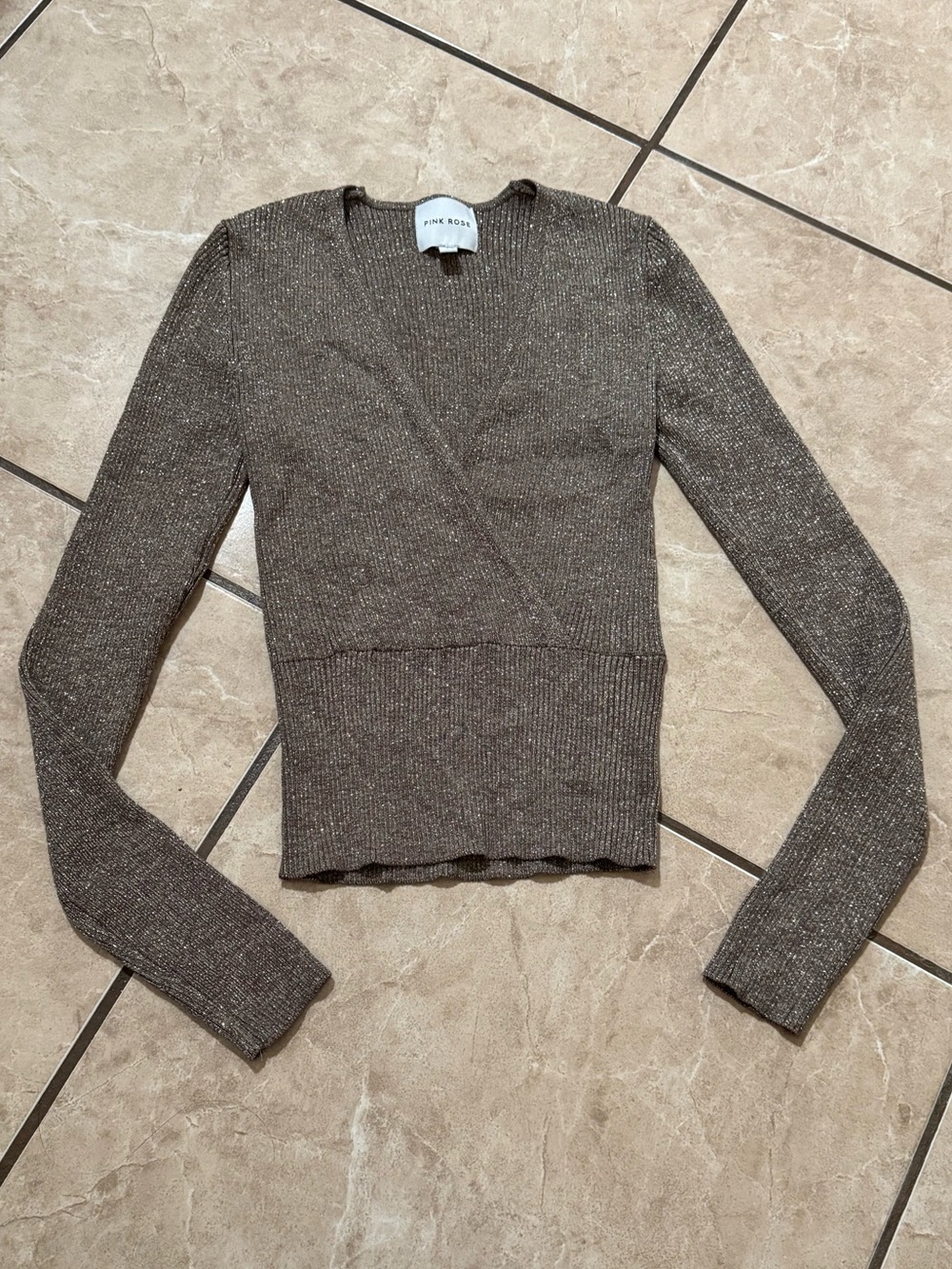 Pink Rose Long Sleeve Top